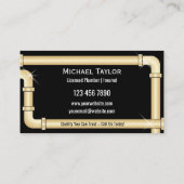 Professionele Handyman Loodgieter Pijpen Loodgiete Visitekaartje (Achterkant)