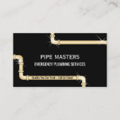 Professionele Handyman Loodgieter Pijpen Loodgiete Visitekaartje (Voorkant)