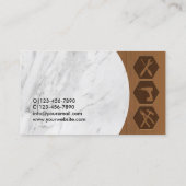 Professionele Handyman Remodelling Reparatie Marme Visitekaartje (Achterkant)