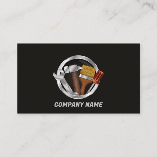 Professionele Handyman Reparatie Onderhoud Service Visitekaartje (Voorkant)