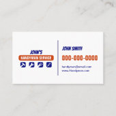 Professionele Handyman Service Tweezijdig Visitekaartje (Voorkant)