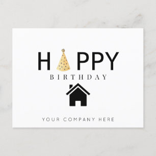 Professionele Happy Birthday Realty Briefkaart
