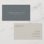 Professionele Harmonische Klassieke Kleuren Elegan Visitekaartje (Voorkant / Achterkant)