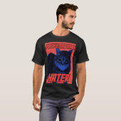 Professionele hater kat meme t-shirt (Voorkant volledig)