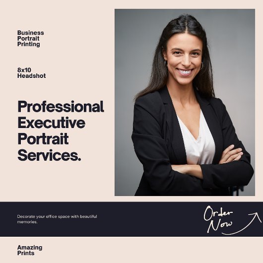 Professionele Headshot 8" x 10" Foto Afdruk