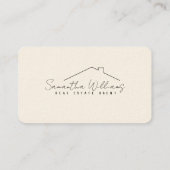 Professionele headshot onroerend goed Visitekaartj Visitekaartje (Achterkant)