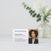 Professionele Headshot - Pearl White Achtergrond Visitekaartje (Staand voorkant)