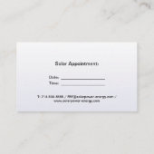 Professionele Headshot - Pearl White Achtergrond Visitekaartje (Achterkant)