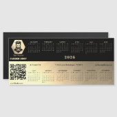 Professionele herenkapper black&gold 2026 kalender (Voorkant / Achterkant)