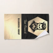 Professionele herenkapper zwart&Gouden handdoek vo (Handdoek)