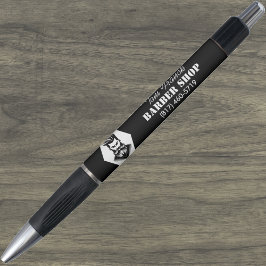 Professionele herenkapper zwart&wit pen