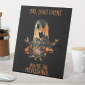 Professionele herinnering Humor Halloween Ghost Reclamebord Met Voetstuk (Insitu)