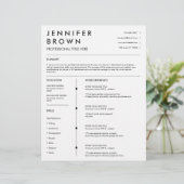 Professionele hervatte sjabloon moderne cv (Staand voorkant)