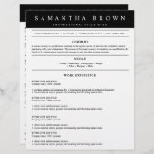 Professionele hervatting van de taaktoepassing (Voorkant / Achterkant)