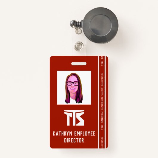 Professionele Hoge Risico Bouw Badge (Voorkant met intrekbare)