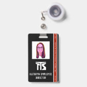 Professionele Hoge Risico Bouw Badge (Voorzijde met uittrekbare clip)