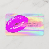 Professionele holografie, penseelstreek, Confetti, Visitekaartje (Voorkant)