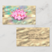 Professionele Holografische Inkt, Goud, Lotus Visitekaartje (Voorkant / Achterkant)