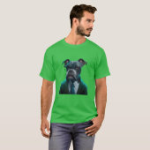Professionele hond retro t-shirt (Voorkant volledig)