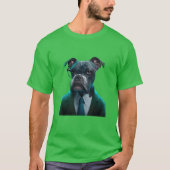 Professionele hond retro t-shirt (Voorkant)