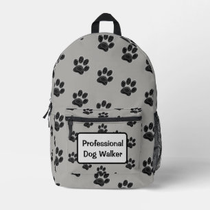 Professionele hond Walker Pet Care Puppy Paws Bedrukte Rugzak