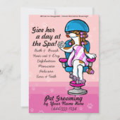 Professionele hondenboomkaarten adverteren aankondiging (Voorkant)