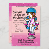 Professionele hondenboomkaarten adverteren aankondiging (Voorkant / Achterkant)