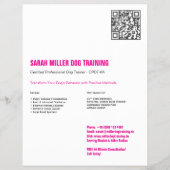 Professionele Hondentrainer Flyer Great Dane (Achterkant)