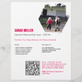 Professionele Hondentrainer Flyer Great Dane  (Achterkant)