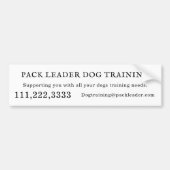 Professionele Hondentrainer Reclame Sticker Voor A (Voorkant)