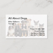 Professionele Hondentrainer Visitekaartjes (Voorkant)