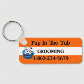 Professionele hondenverzorging sleutelhanger (Achterkant)