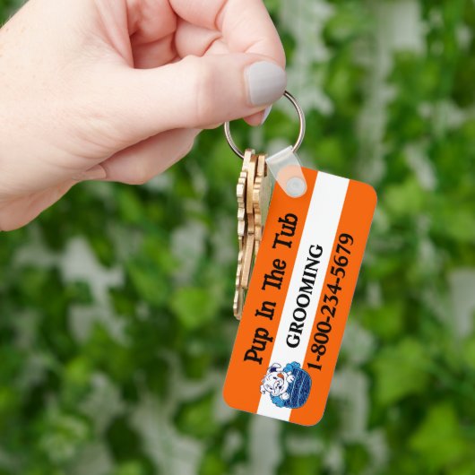 Professionele hondenverzorging sleutelhanger (Hand)