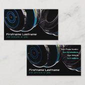 Professionele hoofdtelefoons van DJ en VJ Visitekaartje (Voorkant / Achterkant)