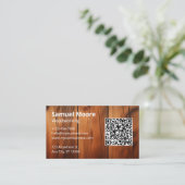 Professionele Houtbewerking Templates Visitekaartje (Staand voorkant)