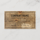 Professionele houten constructie Carrosserierepara Visitekaartje (Achterkant)