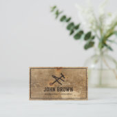 Professionele houten constructie Carrosserierepara Visitekaartje (Staand voorkant)