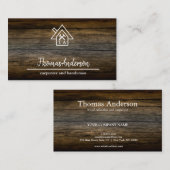 Professionele houten constructie Handyman Carpente Visitekaartje (Voorkant / Achterkant)