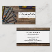 Professionele Houten Graan Rustieke Timmerwerk Visitekaartje (Voorkant / Achterkant)