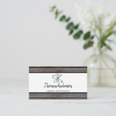 Professionele Houten Graan Rustieke Timmerwerk Visitekaartje (Staand voorkant)