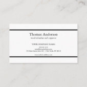 Professionele Houten Graan Rustieke Timmerwerk Visitekaartje (Achterkant)