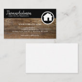 Professionele Houten Graan Rustieke Timmerwerk Visitekaartje (Voorkant / Achterkant)