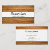 Professionele Houten Graan Rustieke Timmerwerk Visitekaartje (Voorkant / Achterkant)