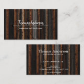 Professionele Houten Graan Rustieke Timmerwerk Visitekaartje (Voorkant / Achterkant)