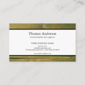 Professionele Houten Graan Rustieke Timmerwerk Visitekaartje (Achterkant)