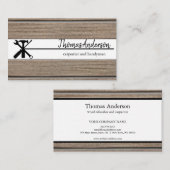 Professionele Houten Graan Rustieke Timmerwerk Visitekaartje (Voorkant / Achterkant)