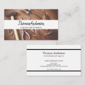 Professionele Houten Graan Rustieke Timmerwerk Visitekaartje (Voorkant / Achterkant)