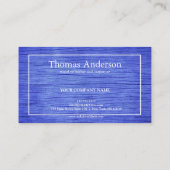 Professionele Houten Graan Rustieke Timmerwerk Visitekaartje (Achterkant)