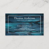 Professionele Houten Graan Rustieke Timmerwerk Visitekaartje (Achterkant)