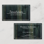 Professionele Houten Graan Rustieke Timmerwerk Visitekaartje (Voorkant / Achterkant)